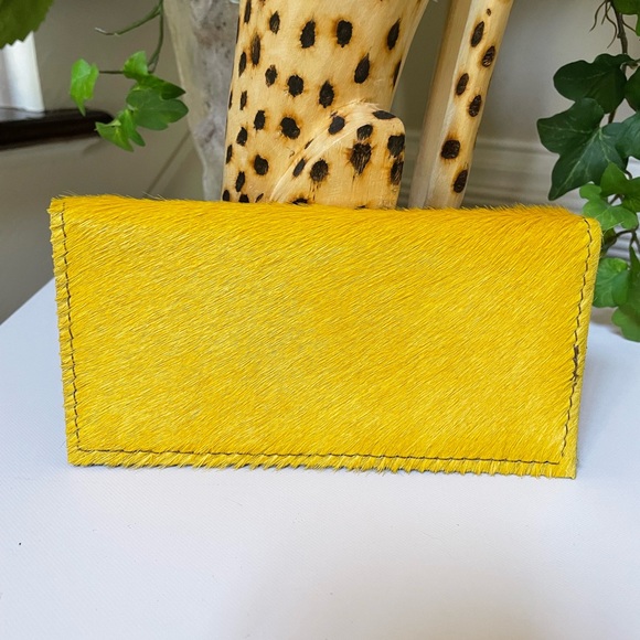 LV Yellow Calf Hair Wallet - Picture 6 of 6